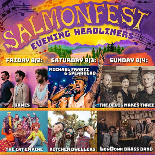 Salmonfest Evening Headliners